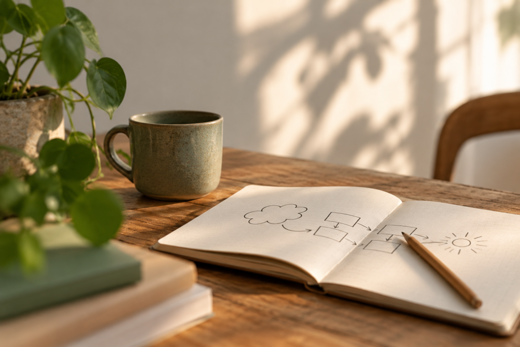 calm cbt reflection workspace